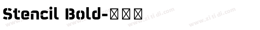Stencil Bold字体转换